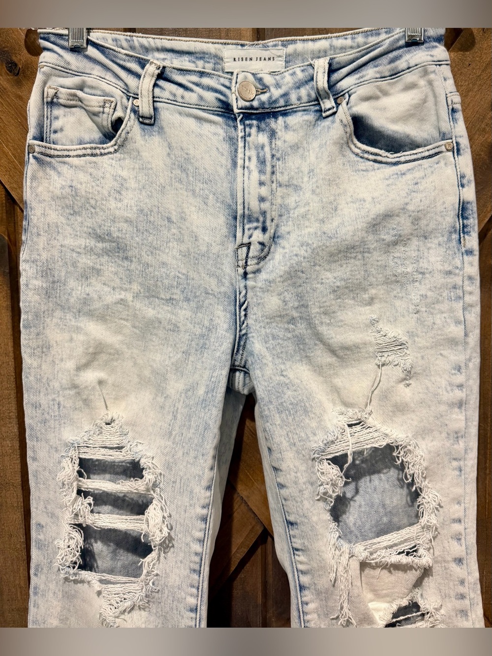 Risen - Avril Flared Vintage Light Wash Jeans - Picture 11 of 16